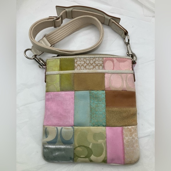Coach Handbags - Coach Multicolor Patchwork Crossbody Bag vintage